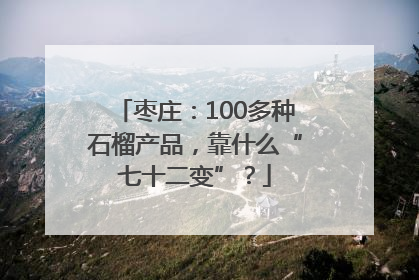 枣庄：100多种石榴产品，靠什么“七十二变”？