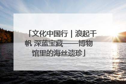 文化中国行｜浪起千帆 深蓝宝藏——博物馆里的海丝遗珍