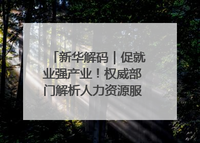 新华解码｜促就业强产业！权威部门解析人力资源服务业与制造业融合发展试点