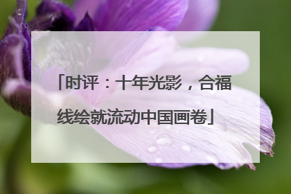 时评：十年光影，合福线绘就流动中国画卷