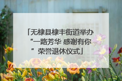 无棣县棣丰街道举办“一路芳华 感谢有你”荣誉退休仪式