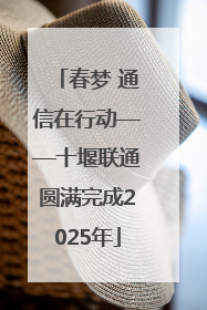 春梦 通信在行动——十堰联通圆满完成2025年