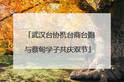 武汉台协携台商台胞与蔡甸学子共庆双节
