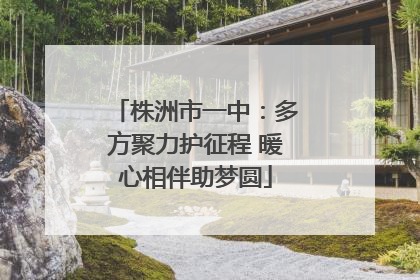 株洲市一中：多方聚力护征程 暖心相伴助梦圆