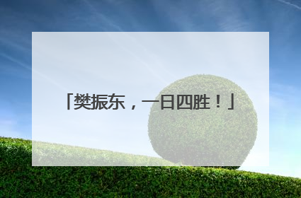 樊振东，一日四胜！