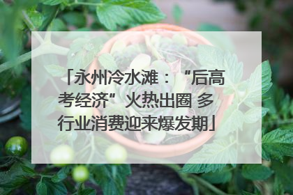 永州冷水滩：“后高考经济”火热出圈 多行业消费迎来爆发期