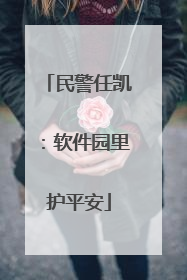 民警任凯：软件园里护平安