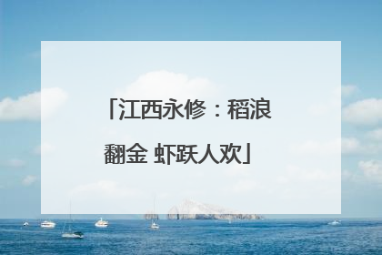 江西永修：稻浪翻金 虾跃人欢