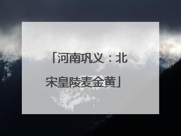 河南巩义：北宋皇陵麦金黄