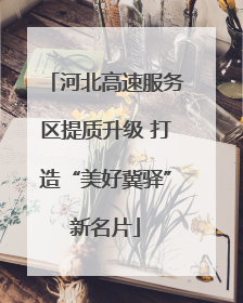 河北高速服务区提质升级 打造“美好冀驿”新名片