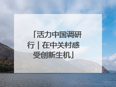 活力中国调研行｜在中关村感受创新生机
