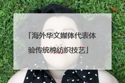 海外华文媒体代表体验传统棉纺织技艺