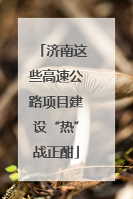 济南这些高速公路项目建设“热”战正酣