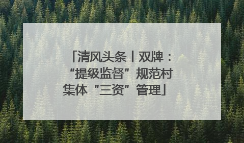 清风头条丨双牌：“提级监督”规范村集体“三资”管理