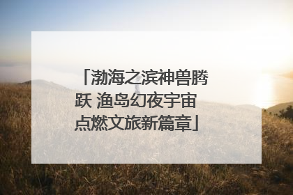 渤海之滨神兽腾跃 渔岛幻夜宇宙点燃文旅新篇章