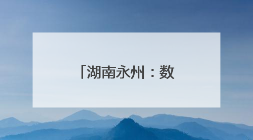 湖南永州：数据赋能推进公安工作现代化