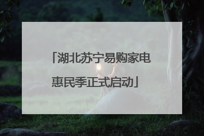 湖北苏宁易购家电惠民季正式启动