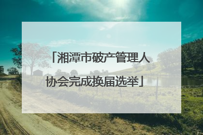 湘潭市破产管理人协会完成换届选举