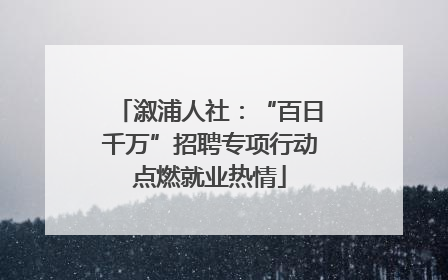 溆浦人社：“百日千万”招聘专项行动点燃就业热情