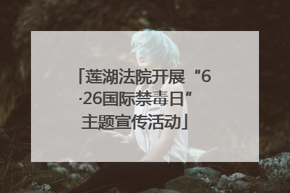 莲湖法院开展“6·26国际禁毒日”主题宣传活动