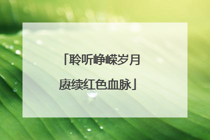 聆听峥嵘岁月 赓续红色血脉