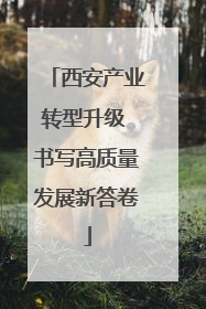 西安产业转型升级 书写高质量发展新答卷