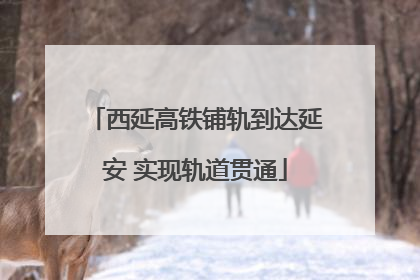 西延高铁铺轨到达延安 实现轨道贯通