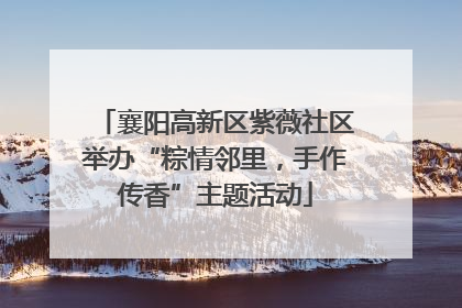 襄阳高新区紫薇社区举办“粽情邻里，手作传香”主题活动
