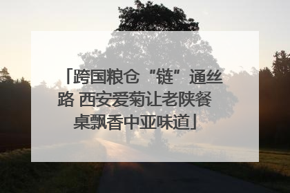 跨国粮仓“链”通丝路 西安爱菊让老陕餐桌飘香中亚味道