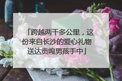 跨越两千多公里，这份来自长沙的爱心礼物送达贡嘎男孩手中