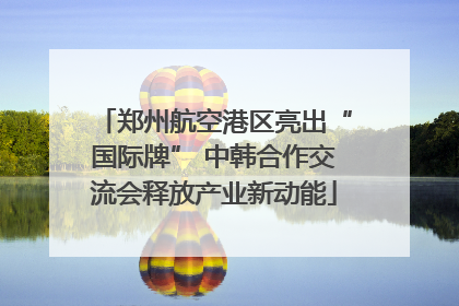 郑州航空港区亮出“国际牌” 中韩合作交流会释放产业新动能