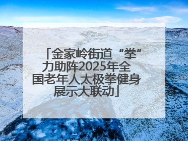 金家岭街道“拳”力助阵2025年全国老年人太极拳健身展示大联动