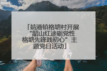 靖港镇格塘村开展“韶山红途砺党性 格塘先锋践初心”主题党日活动