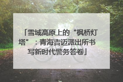 雪域高原上的“枫桥灯塔”：青海吉迈派出所书写新时代警务答卷