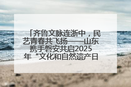 齐鲁文脉连浙中，民艺青春共飞扬——山东携手磐安共启2025年“文化和自然遗产日”系列活动