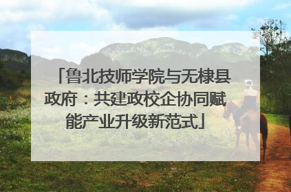 鲁北技师学院与无棣县政府：共建政校企协同赋能产业升级新范式