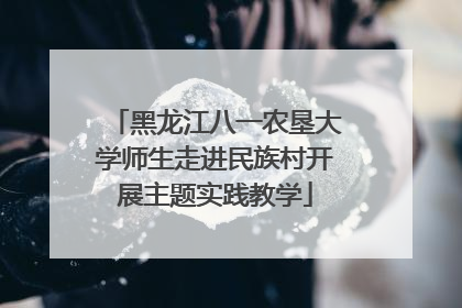 黑龙江八一农垦大学师生走进民族村开展主题实践教学