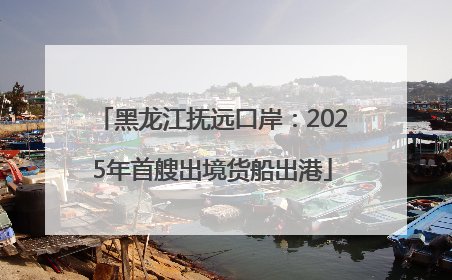 黑龙江抚远口岸：2025年首艘出境货船出港
