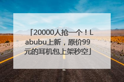 20000人抢一个！Labubu上新，原价99元的耳机包上架秒空