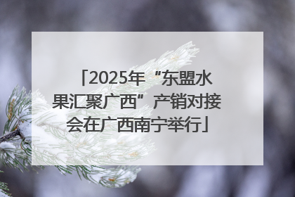 2025年“东盟水果汇聚广西”产销对接会在广西南宁举行