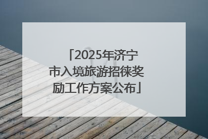 2025年济宁市入境旅游招徕奖励工作方案公布