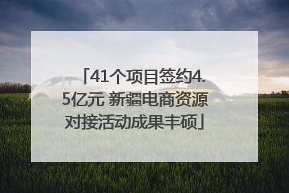 41个项目签约4.5亿元 新疆电商资源对接活动成果丰硕