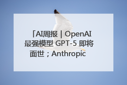 AI周报｜OpenAI 最强模型 GPT-5 即将面世；Anthropic 年化收入突破30亿美元