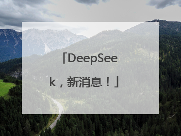 DeepSeek，新消息！