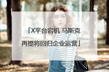 X平台宕机 马斯克再提将回归企业运营